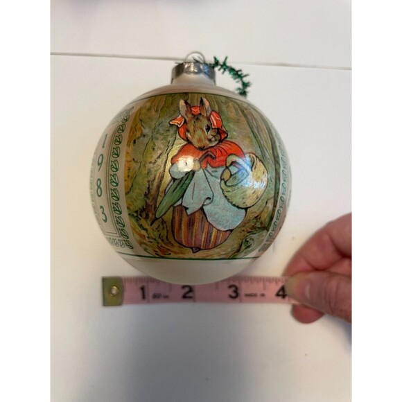 Beatrix Potter 1983 F Warne & Co Schmid Vintage Glass Ornament, Peter Rabbit - Picture 6 of 7